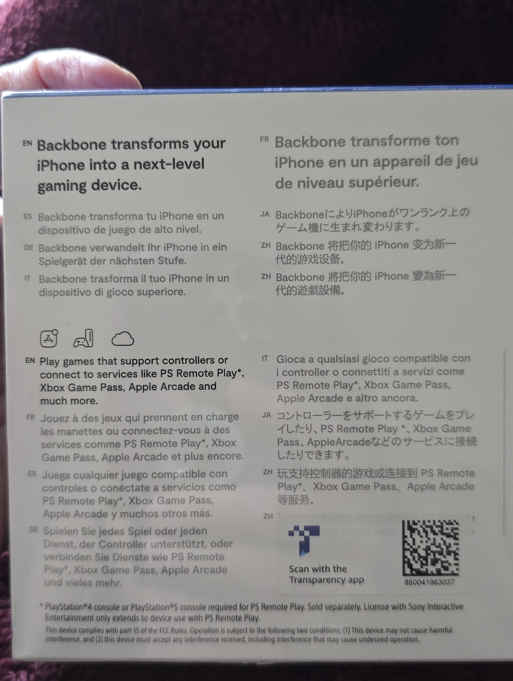 Backbone One Mobile Gaming Controller.  Iphone Compatible W/Lightning NIB - Picture 8 of 8